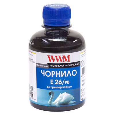 Чорнило WWM EPSON XP-600/XP-605/XP-7005 (Photo Black) (E26/PB)
