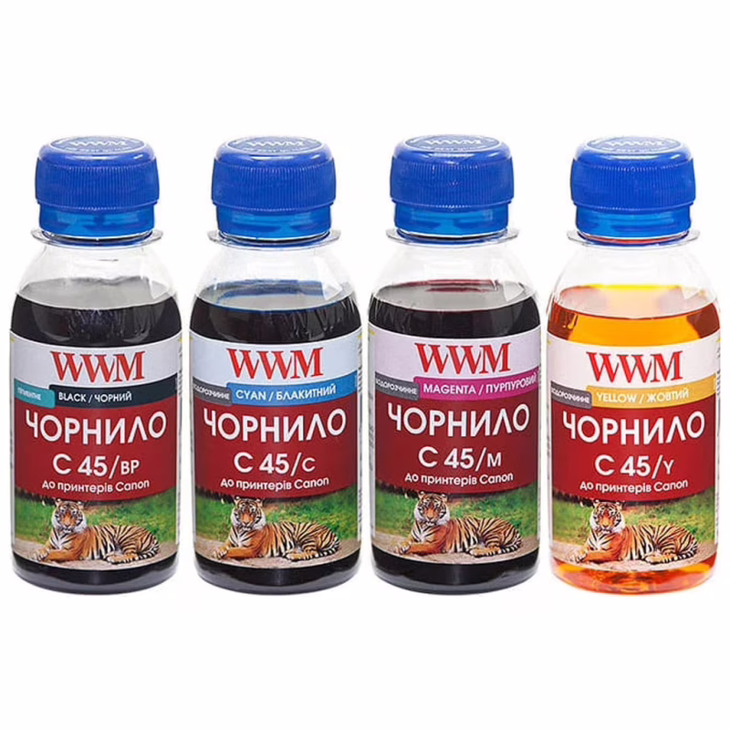 Чорнило WWM CANON PG440/CL-441 Black Pigment +C/M/Y (C45SET-4)