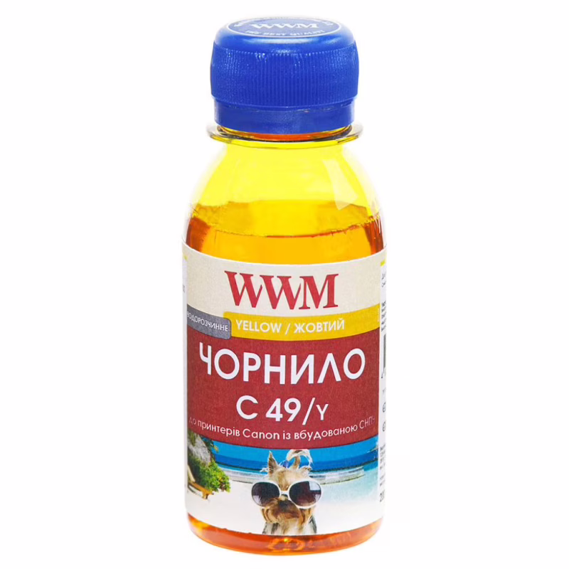 Чернила WWM Canon GI-490 100г Yellow (C49/Y-2)
