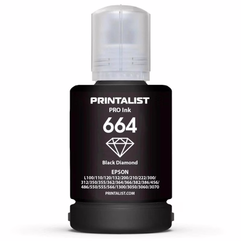 Чернила Printalist Epson L110/L210/L300 140г Black (PL664B)