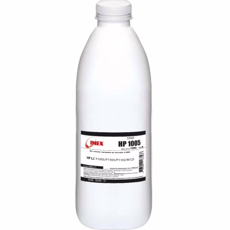 Тонер HP LJ P1005/P1505/P1102/M125, 1000г Black Imex (CMG-3-1)