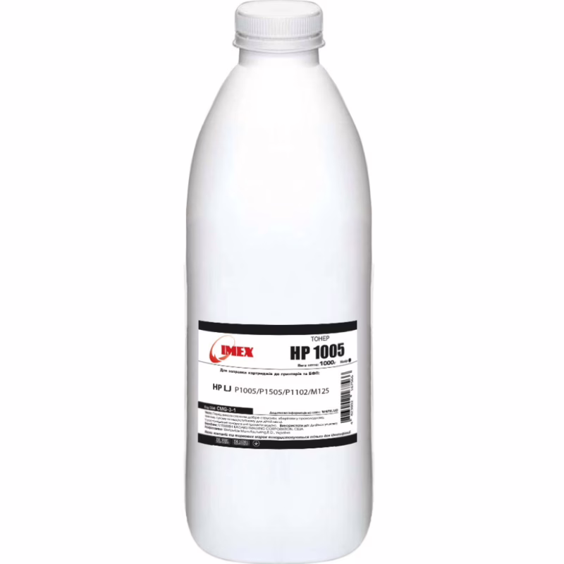 Тонер HP LJ P1005/P1505/P1102/M125, 1000г Black Imex (CMG-3-1)