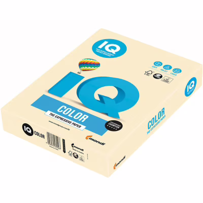 Папір Mondi IQ color А4 pastel, 160g 250sh Creamy (CR20/A4/160/IQ)