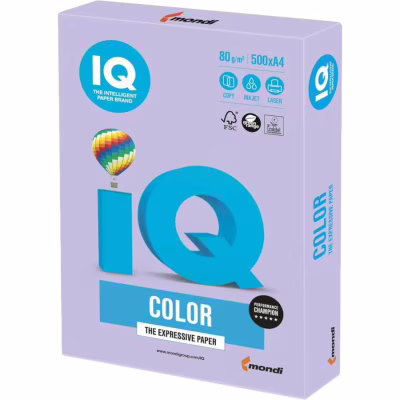 Папір IQ color А4 80g 500sh purple, Pale, trend Mondi (LA12/A4/80/IQ)