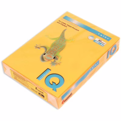 Бумага Mondi IQ color А4 neon, 80g 500sheets, Orange (NEOOR/A4/80/IQ)