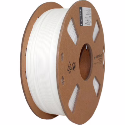 Пластик для 3D-принтера Gembird PLA+, 1.75 мм, 1 kg, white (3DP-PLA+1.75-02-W)