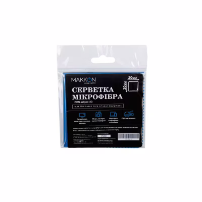 Серветки Makkon microfiber, 20x20 cm, 1шт (ZMN-Wipes-20)