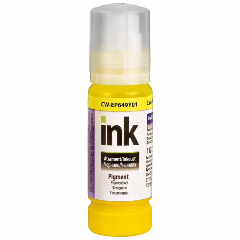 Чернила ColorWay Epson L-6490/L65XX 70мл Yellow Pigm. (CW-EP649Y01)