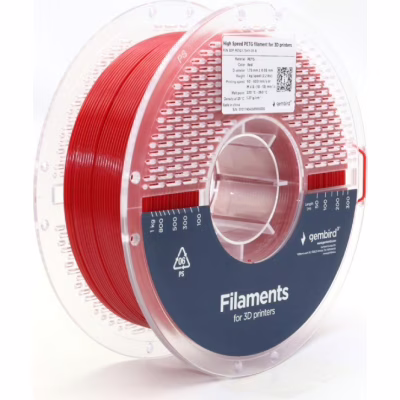 Пластик для 3D-принтера Gembird PETG High Speed, 1.75 мм, 1 кг, red (3DP-PETG1.75HY-01-R)
