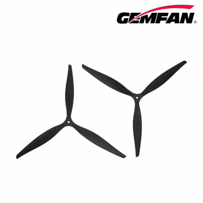 Пропелер для дрона Gemfan F1510 Folding 3 Blade Glass Fiber Nylon - Black 1CW + 1CCW (PMGNF1510-3A2)