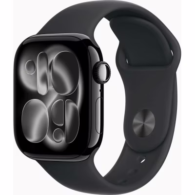 Смарт-часы Apple Watch Series 11 GPS 42mm Jet Black Aluminium Case with Black Sport Band - S/M (MEQT4RK/A)