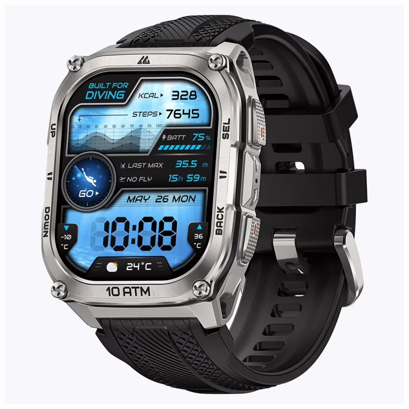 Смарт-годинник KOSPET TANK M4 SILVER (6978602500072)