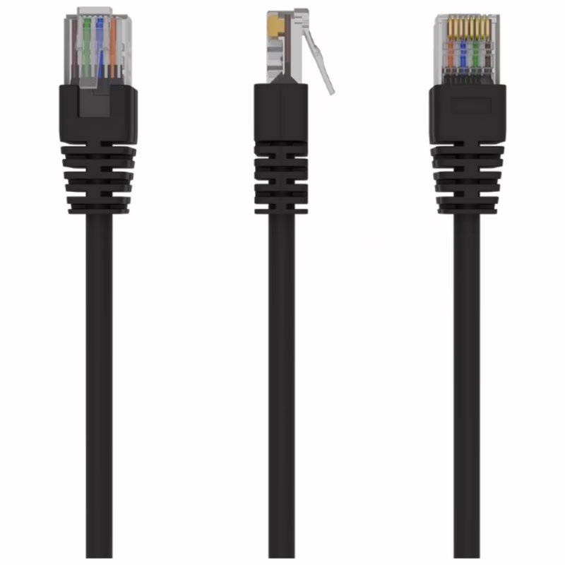 Патч-корд 3м UTP cat 5е CCA Cablexpert (PP12-3M/BK)
