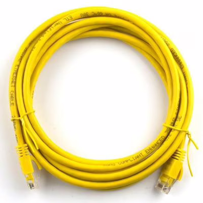 Патч-корд 5м, RJ-45, Cat.5e, CU, медь, желтый Ritar (02932)
