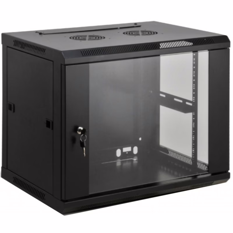 Шафа настінна Kingda 6U 19" 600x450 RAL9004 (KD-007-6406)