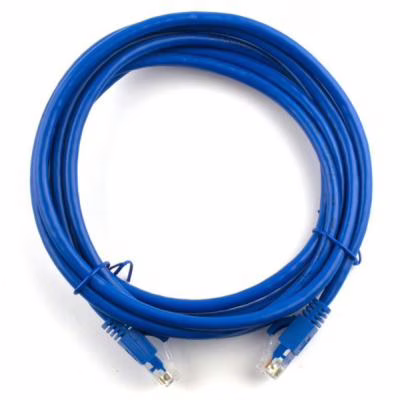 Патч-корд 10м, RJ-45, Cat.5e, CU, медь, синий Ritar (PCR-CU/10Be / 09800)