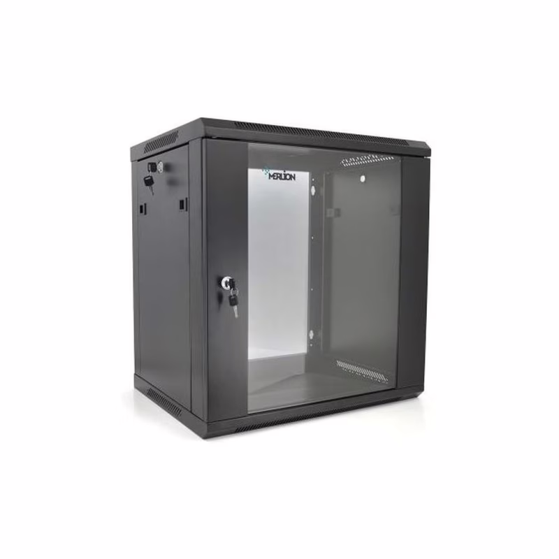 Шафа настінна Merlion 15U 19" 600*450*768 (Ш*Г*В)мм, black (Ml3-6415 / 23532)