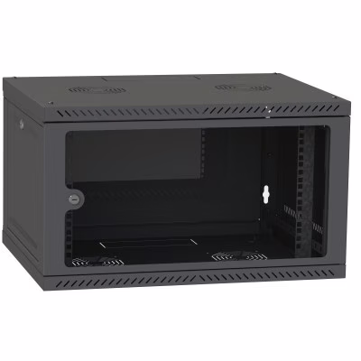 Шкаф настенный Ipcom 6U, 600*600, RAL9005 (СН-6U-060х060-ДС-9005)