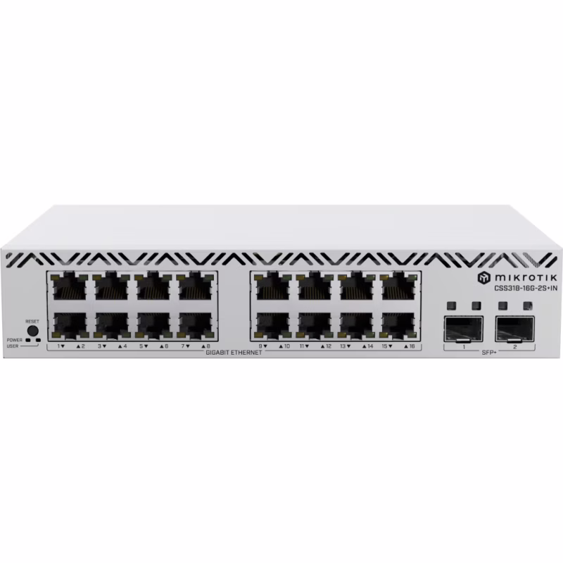 Коммутатор сетевой Mikrotik CSS318-16G-2S+IN