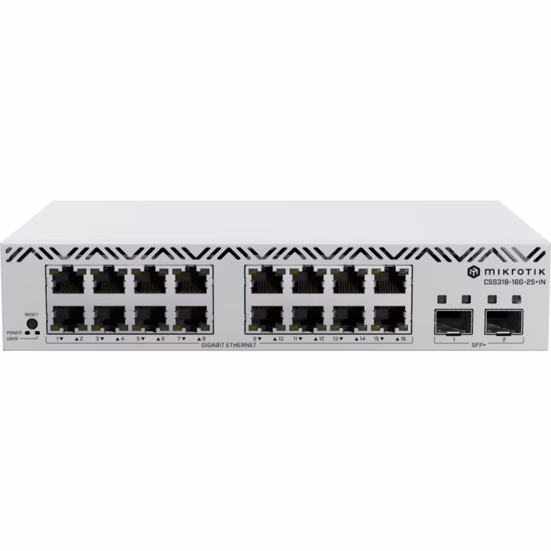 Комутатор мережевий Mikrotik CSS318-16G-2S+IN