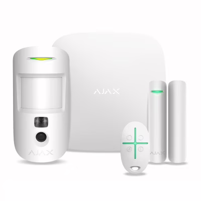 Комплект охранной сигнализации Ajax StarterKit Cam HDR white