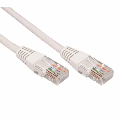 Патч-корд 0.25м, UTP, cat.5e, CU, 24AWG, gray Kingda (KD-PAUT3025GY)