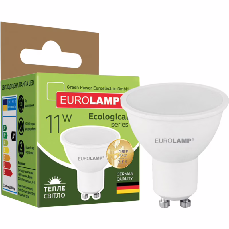 Лампочка Eurolamp LED SMD MR16 11W 990Lm GU10 3000K 220V (LED-SMD-11103(P))