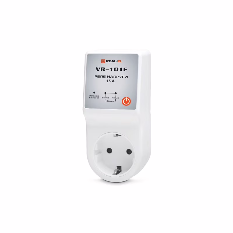 Реле напряжения REAL-EL VR-101F, white (EL122300009)