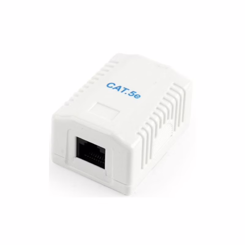 Компьютерная розетка Cablexpert RJ45x1 UTP, cat.5e (NCAC-1U5E-01)
