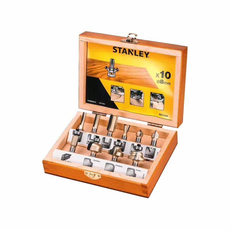 Набор фрез Stanley TCT 8 мм, 10 шт. (STA80020)