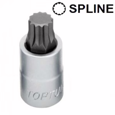 Торцевая головка Toptul SPLINE M14 L55мм 1/2" (BCHA1614)