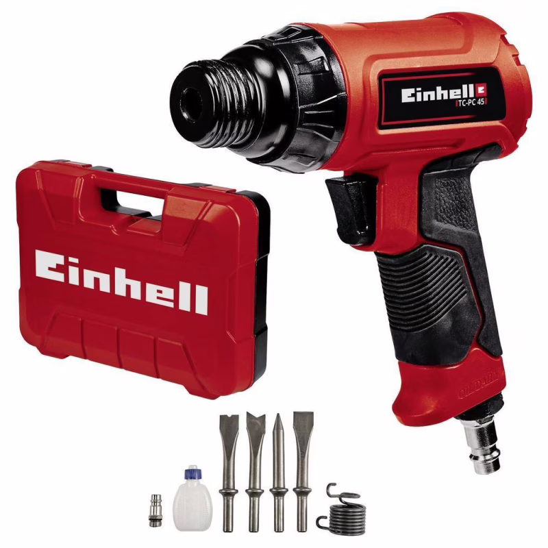 Отбойный молоток Einhell TC-PC 45 пневмо, 6.3 бар, 113 л/мин, 1.2 Дж, 4500 уд/мин, 1кг (4139040)