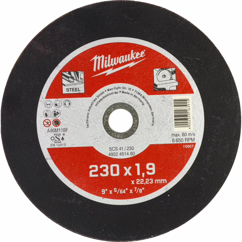 Круг отрезной Milwaukee SCS 41/230х1.9 (4932451480)