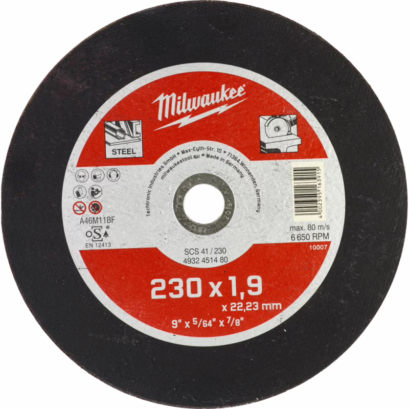 Круг отрезной Milwaukee SCS 41/230х1.9 (4932451480)