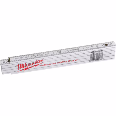 Линейка строительная Milwaukee складная деревянная, 2м (4932459302)