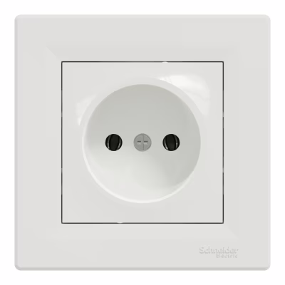 Розетка Schneider Electric ASFORA без заземлення біла (EPH3000121)