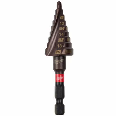 Свердло Milwaukee ступінчасте SHOCKWAVE Impact Duty, 4-20мм з кроком 2мм (48899263)