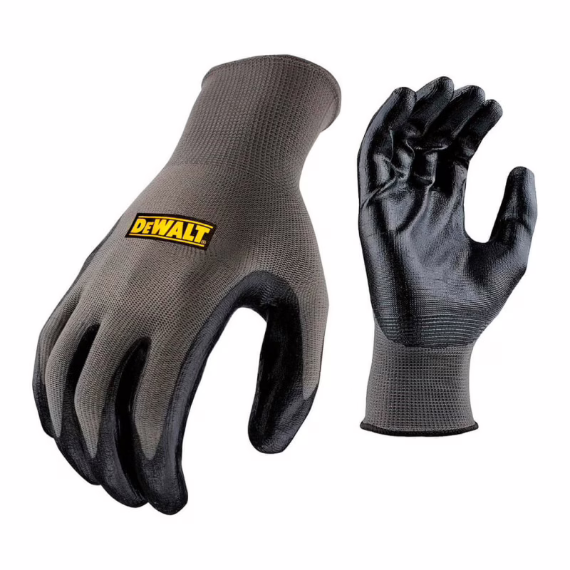 Защитные перчатки DeWALT разм. L/9, нейлоновые с покрытием нитрилом (DPG66L)