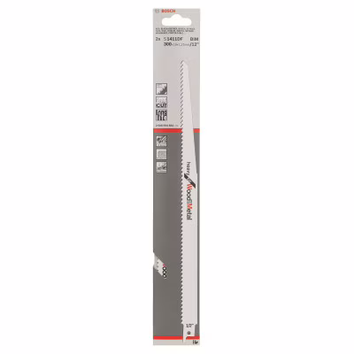 Полотно Bosch по дереву и металлу, S 1411 DF, 6TPI, 2шт (2.608.654.834)