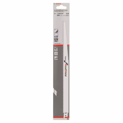 Полотно Bosch по дереву та металу, S 1411 DF, 6TPI, 2шт (2.608.654.834)