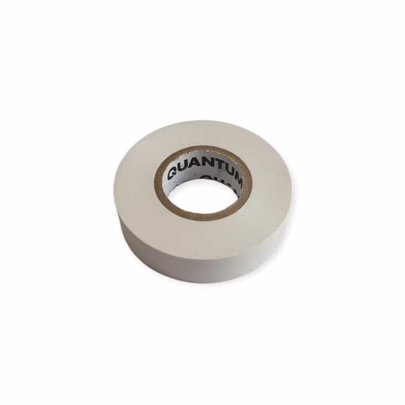 Ізоляційна стрічка Quantum white shinny 18мм/30м (QM-EIT130WS-18/30)
