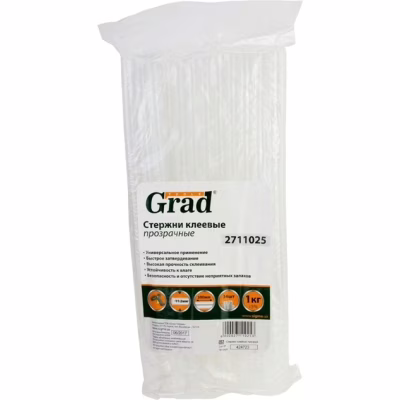 Клеевые стержни Grad 11.2×300мм 1кг прозрачные (2711025)