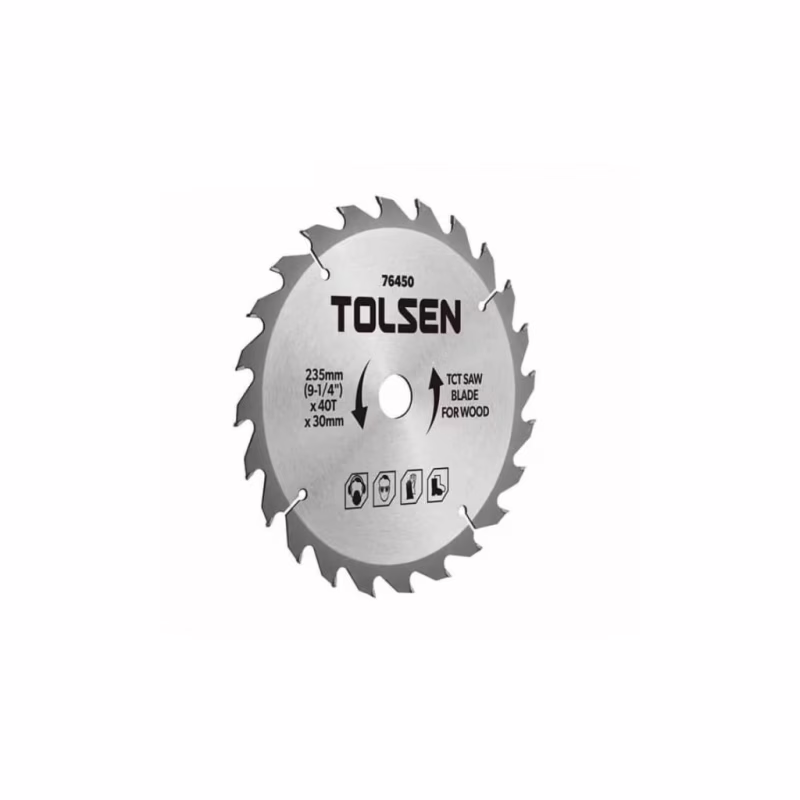 Диск пильний Tolsen з ТВС напайками по дереву 160х40Т*20мм (76426)