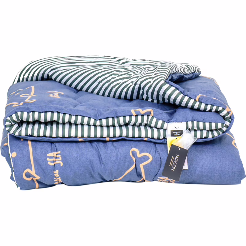 Одеяло MirSon антиаллергенное с Eco-Soft Зима №4091 Сolor Fun Line Whales 155х215 (2200004876016)