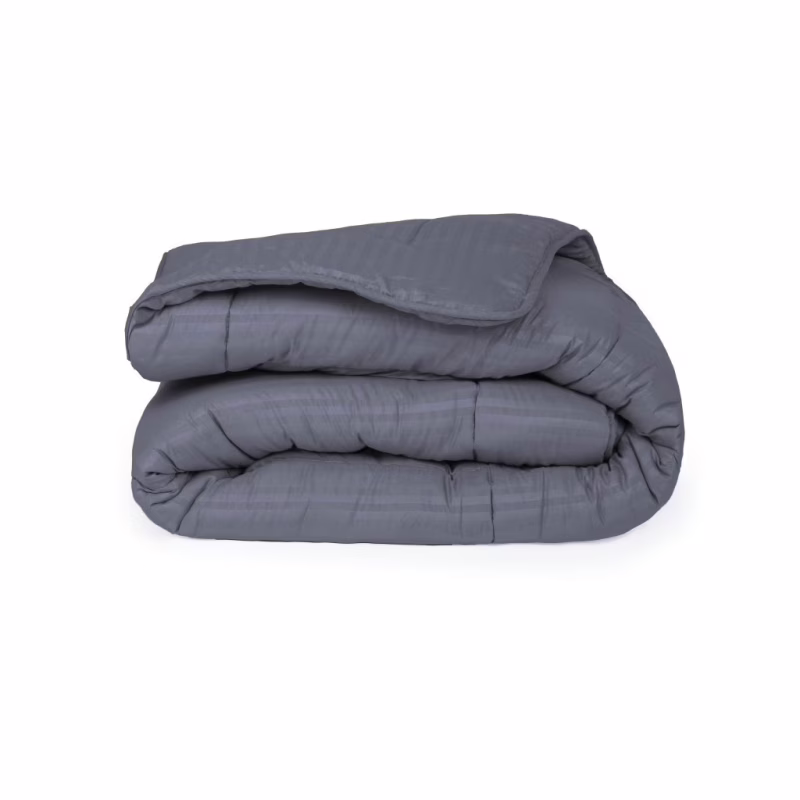 Ковдра MirSon зимова Шовкова Супер Тепла №9003 Eco Light Gray 200x220 см (2200005993514)