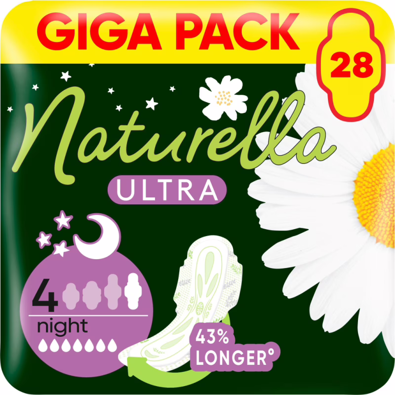 Гігієнічні прокладки Naturella Ultra Night (Розмір 4) 28 шт. (4015400624363/8006540399521)