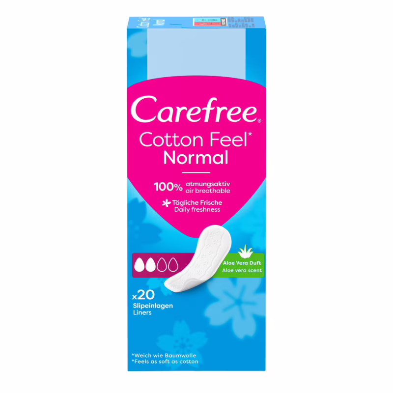 Ежедневные прокладки Carefree Алоэ Вера 20 шт. (3574661064314/3574661565057/3574661486123)
