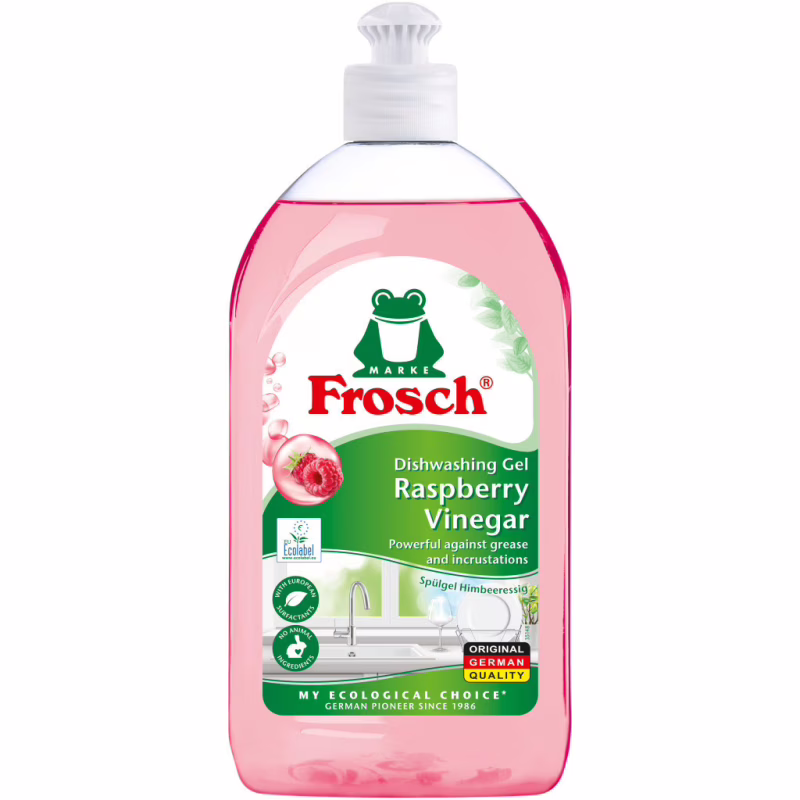 Средство для ручного мытья посуды Frosch Малина 500 мл (4009175940278)