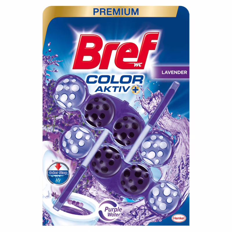 Туалетный блок Bref Цветная вода Лаванда 2х50 г (9000101351163/9000101089561)