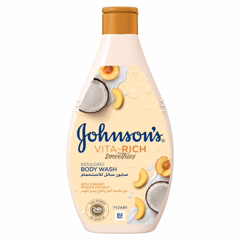 Гель для душа Johnson's Vita-Rich Расслабляющий с йогуртом, кокосом и экстрактом персика 250 мл (3574661385198/3574661385617)